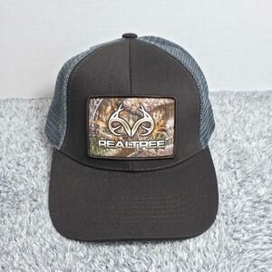 Realtree Antler Camo Patch Trucker Meshback Snapback Adjustable Cap Hat NWT